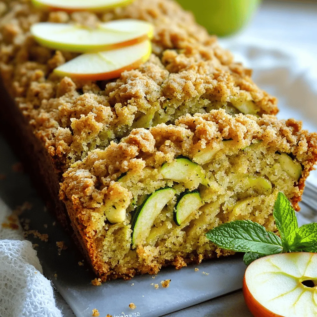 Zucchini Apple Crumb Bread Irresistible Flavor Burst