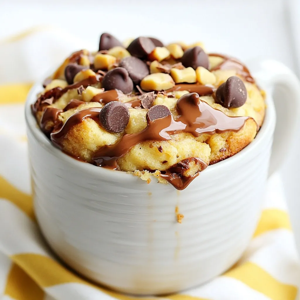 Chocolate Chip Banana Bread Mug Cake Delightful Treat