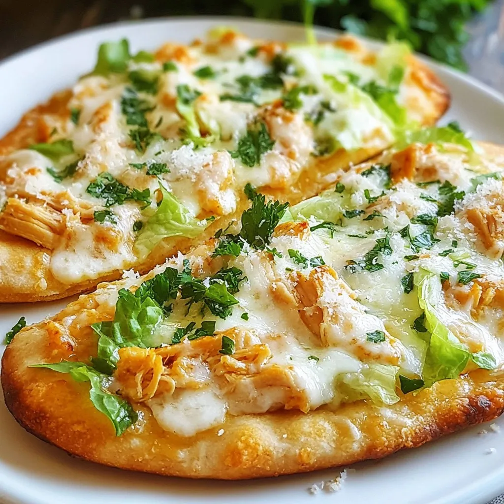 Cheesy Chicken Caesar Flatbread Recipe Worth Trying