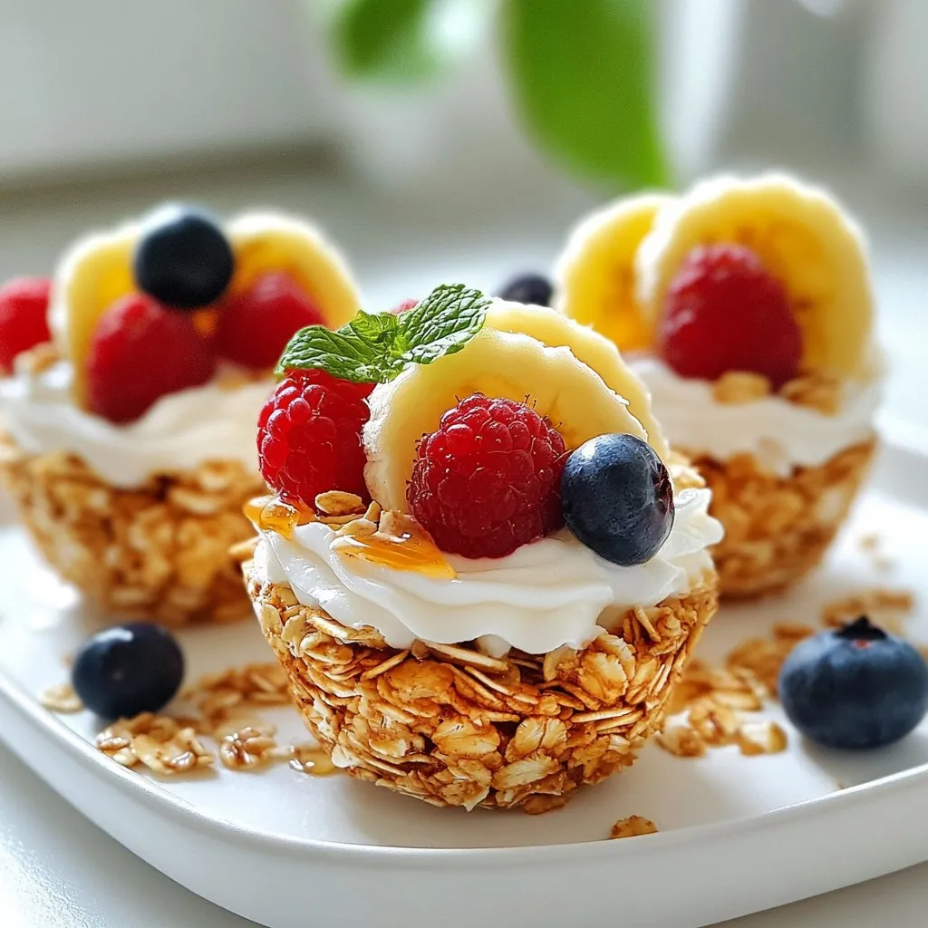 Breakfast Granola Cups Tasty and Nutritious Snack