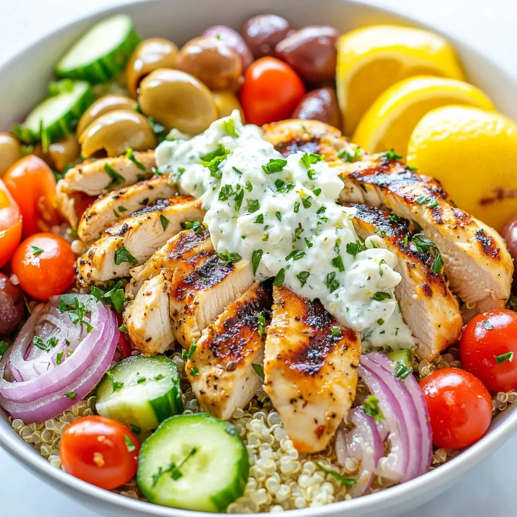 Greek Chicken Bowls Tasty and Healthy Meal Idea