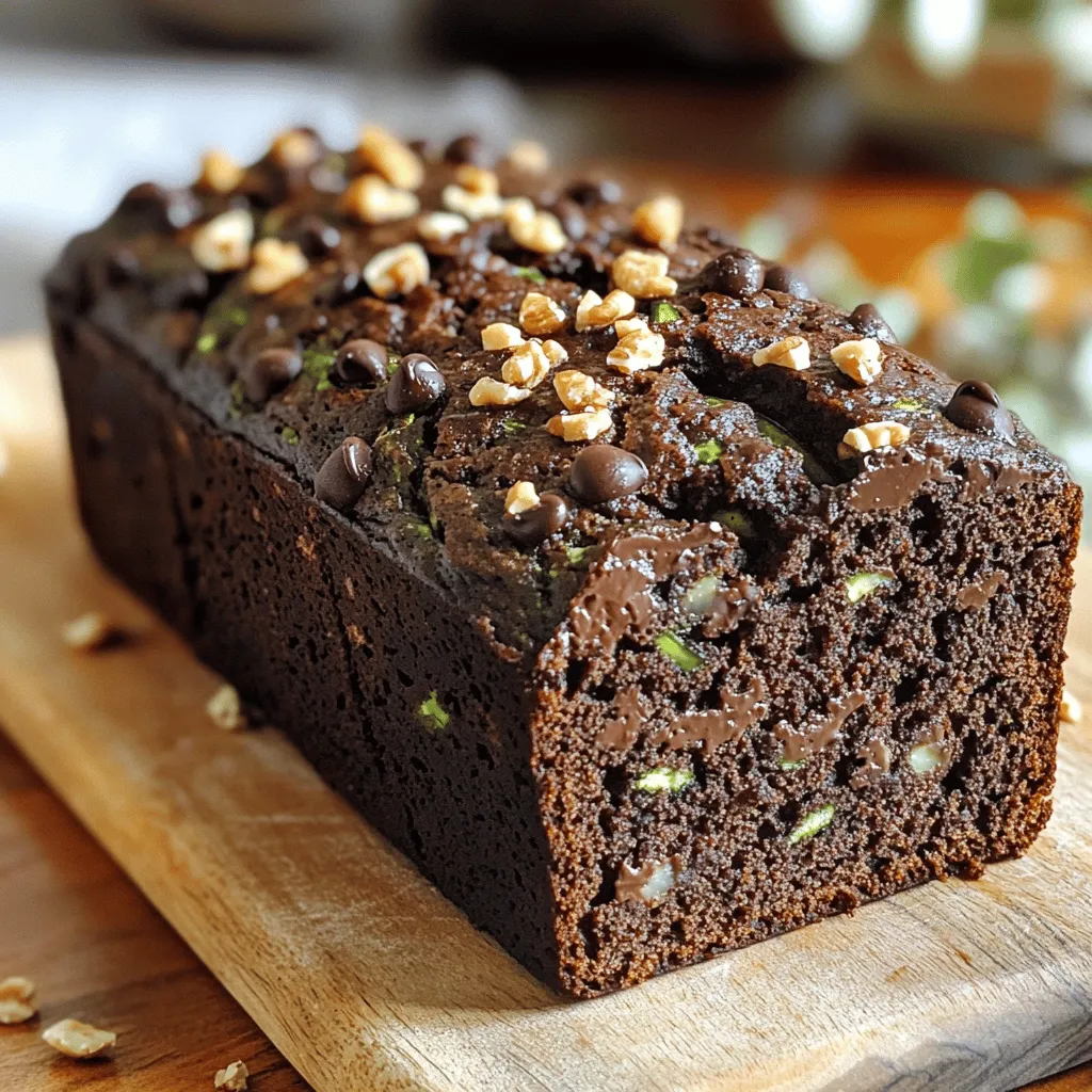 Healthy Chocolate Zucchini Bread Moist and Delicious Treat