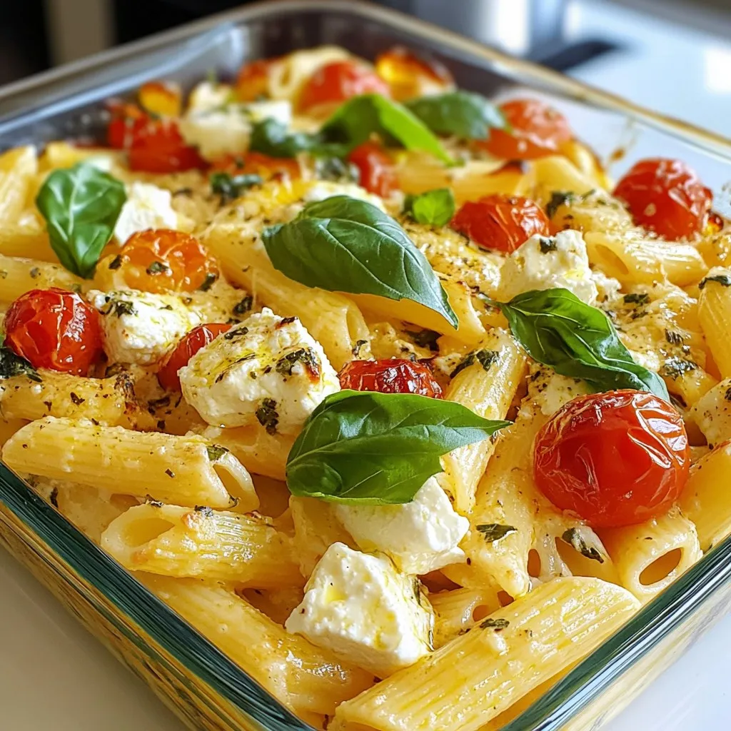 Feta Tomato Baked Pasta Easy and Delicious Recipe