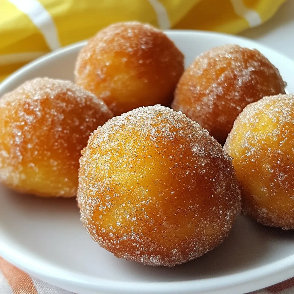 Cinnamon Sugar Donut Holes Irresistible Sweet Treats