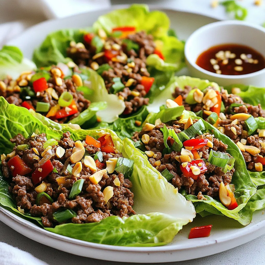 Asian Beef Lettuce Wraps Flavorful and Easy Recipe
