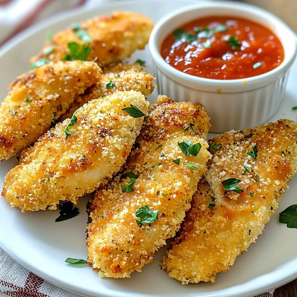 Crispy Air Fryer Parmesan Chicken Tenders Recipe