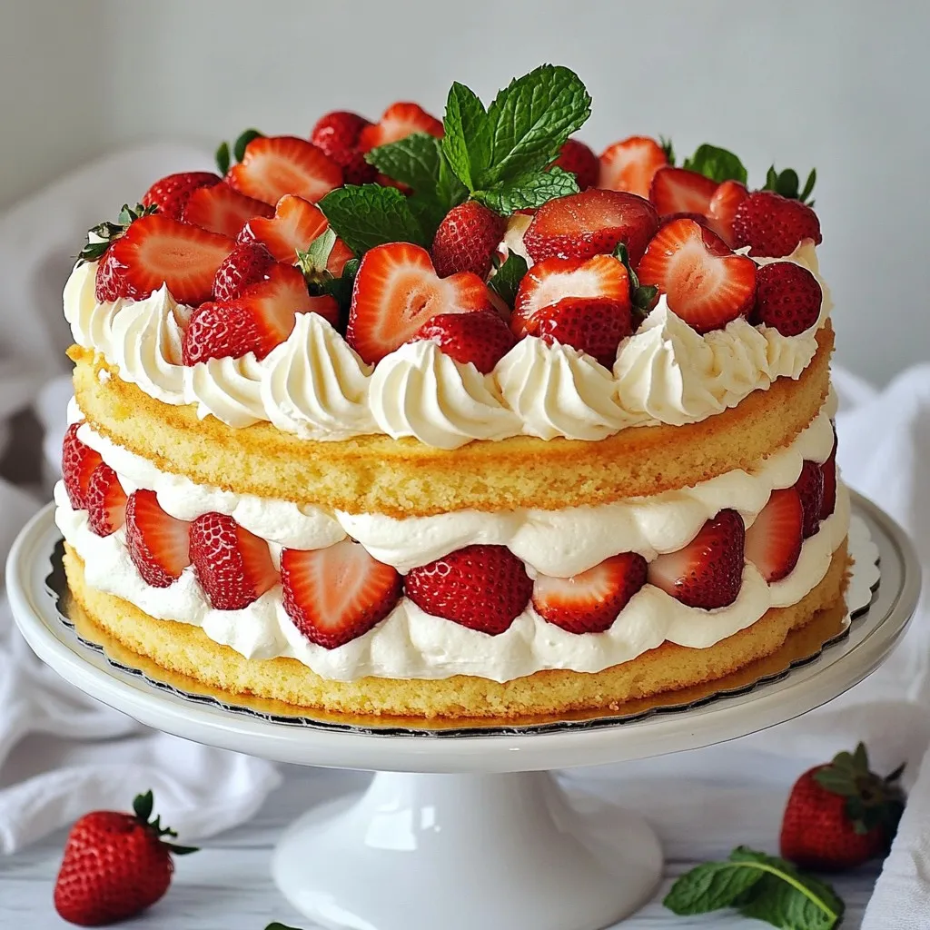 Ingredient Strawberry Cloud Cake Delightful and Light