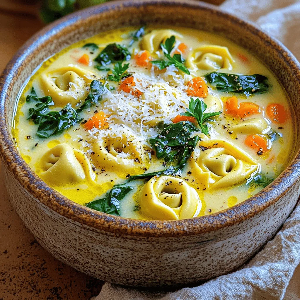 Minute Creamy Tortellini Soup Quick and Easy Delight
