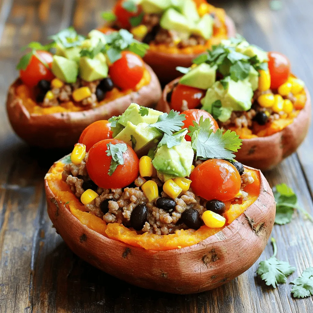 Taco Stuffed Sweet Potatoes Healthy Flavorful Meal