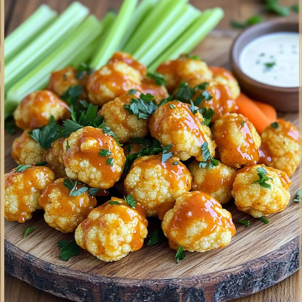 Air Fryer Buffalo Cauliflower Bites Tasty and Simple