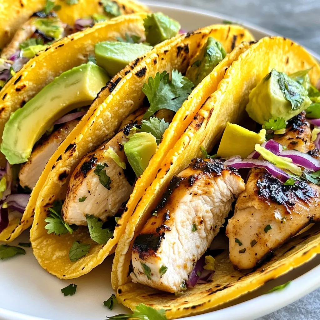 Cilantro Lime Chicken Street Tacos Tasty Flavor Bomb