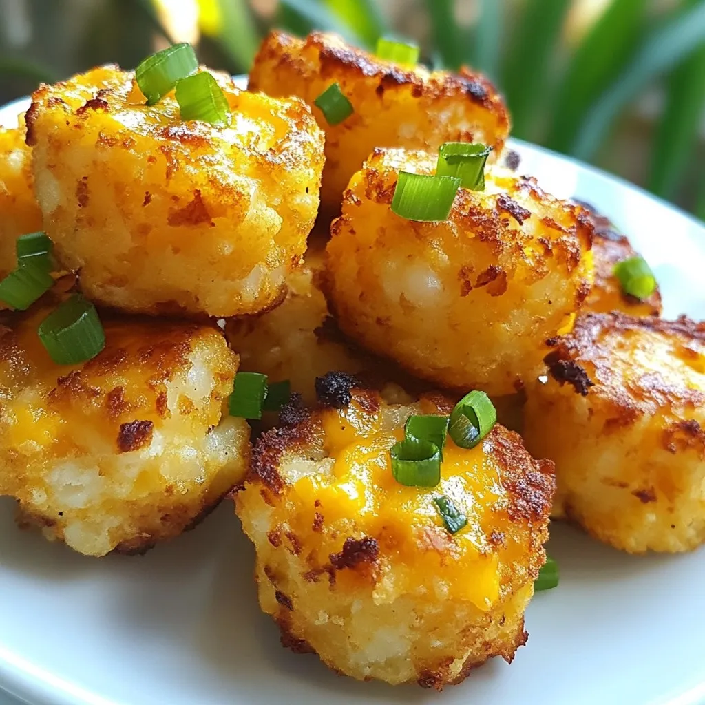 Cheesy Cauliflower Tater Tots Savory and Simple Snack