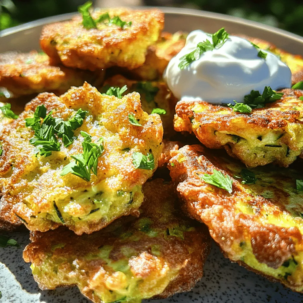 Crispy Zucchini Fritters Flavorful and Easy Recipe