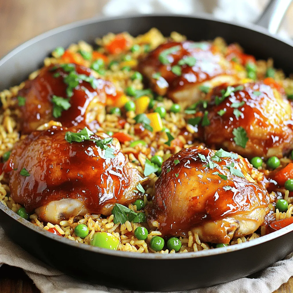One-Pan Bold Honey BBQ Chicken Rice Flavor Explosion