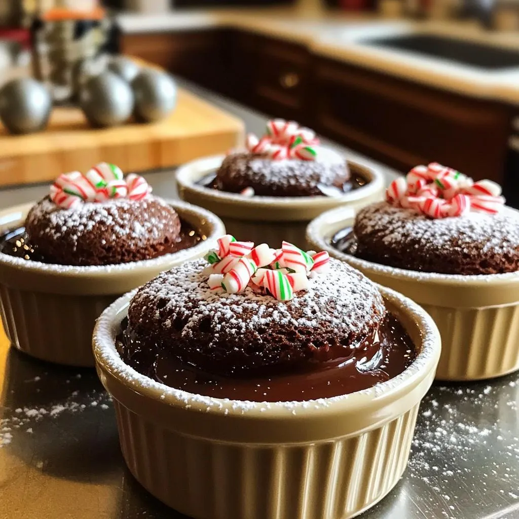 Warm Chocolate Peppermint Lava Cakes Irresistible Treat