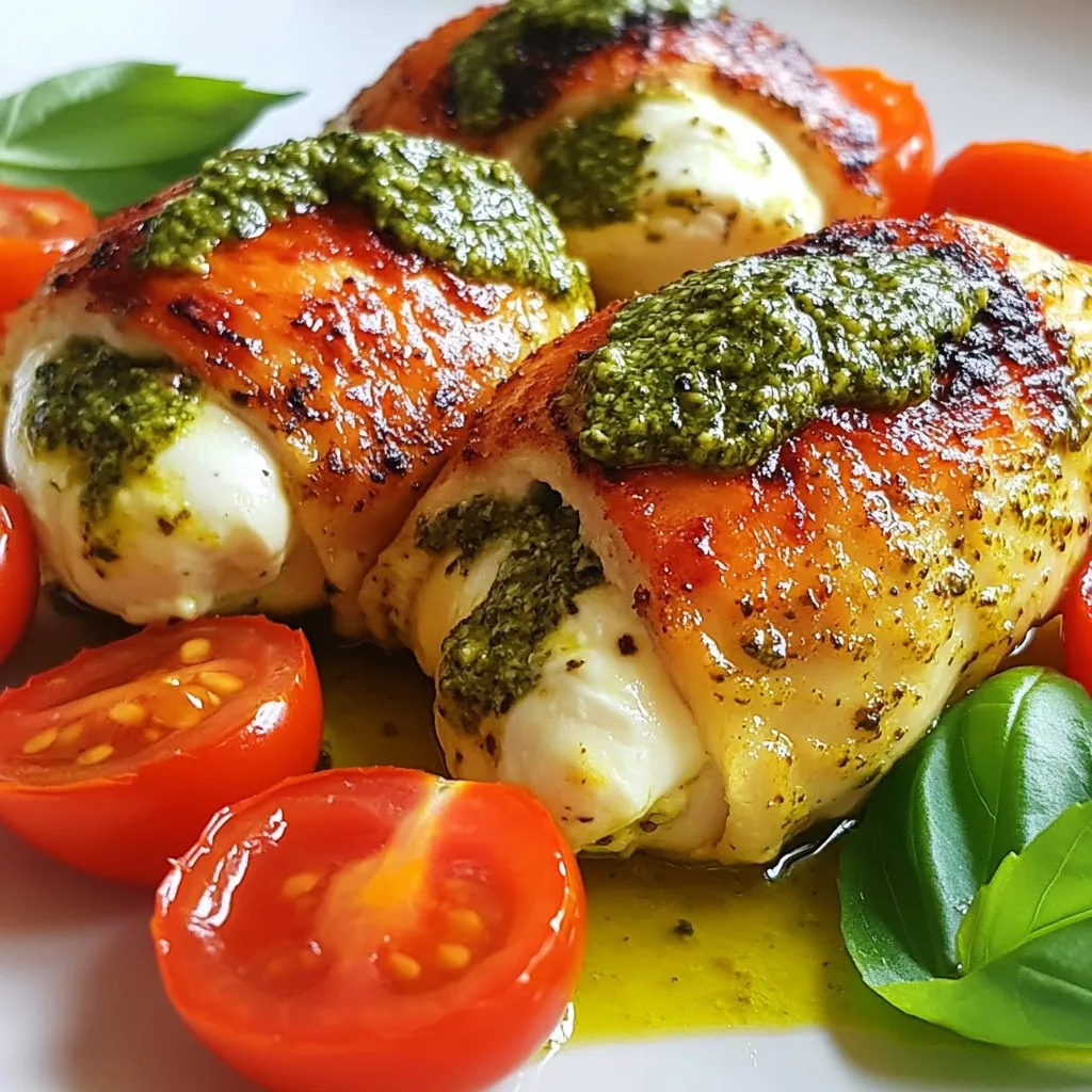 Pesto Mozzarella Stuffed Chicken Simple and Tasty Dish
