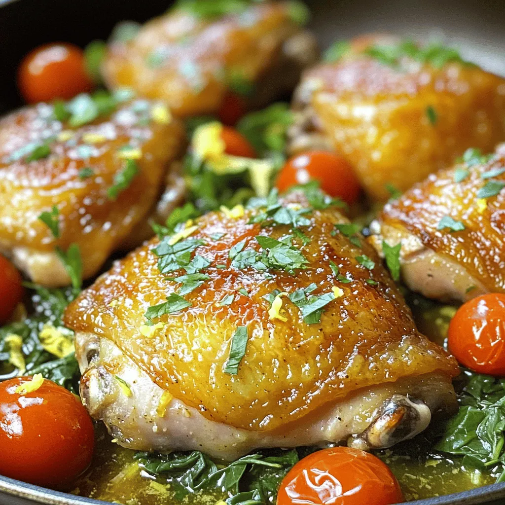 One Pan Lemon Garlic Chicken Easy Weeknight Recipe
