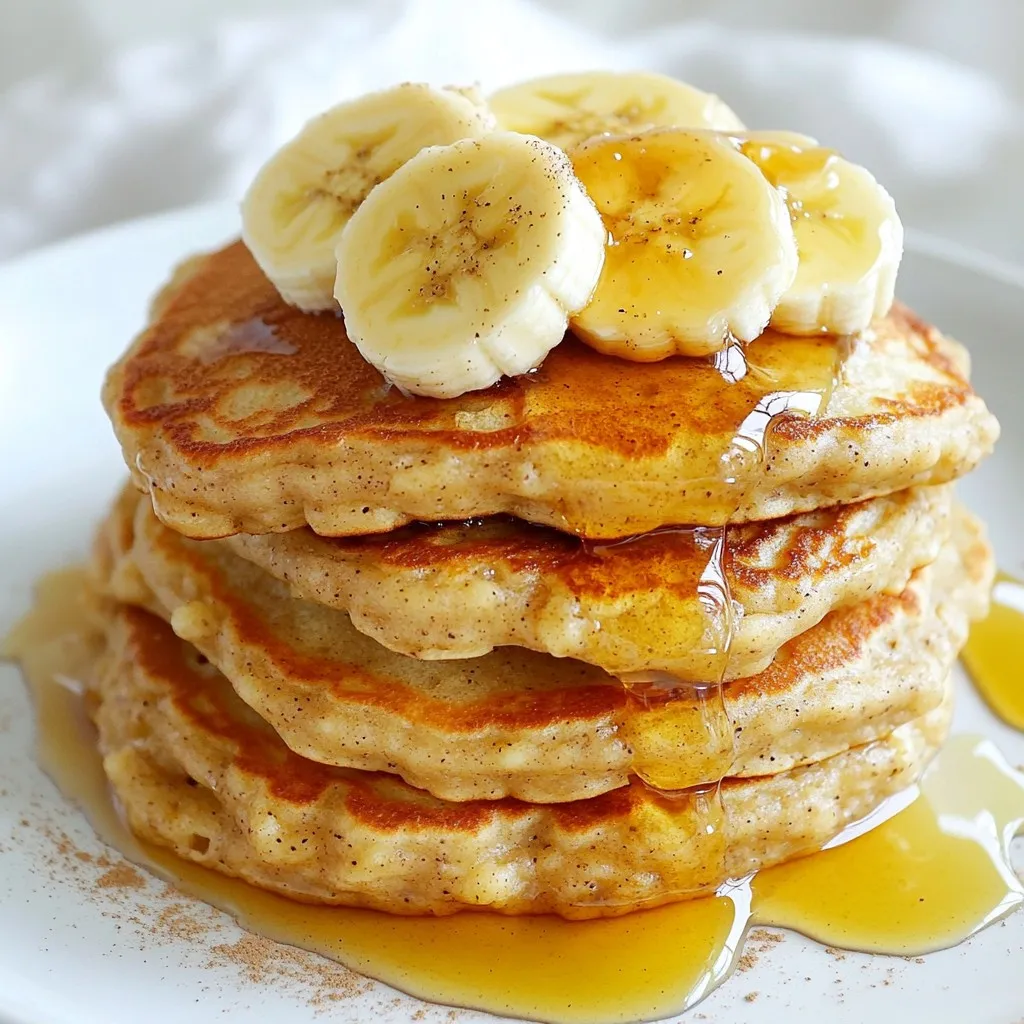 Three Ingredient Banana Oat Pancakes Simple Delight