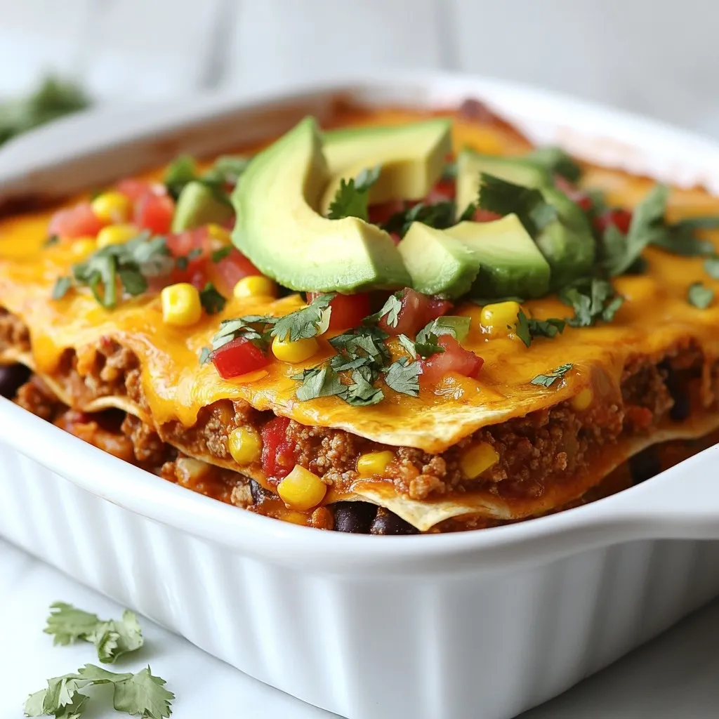 Layered Taco Lasagna Savory and Hearty Meal
