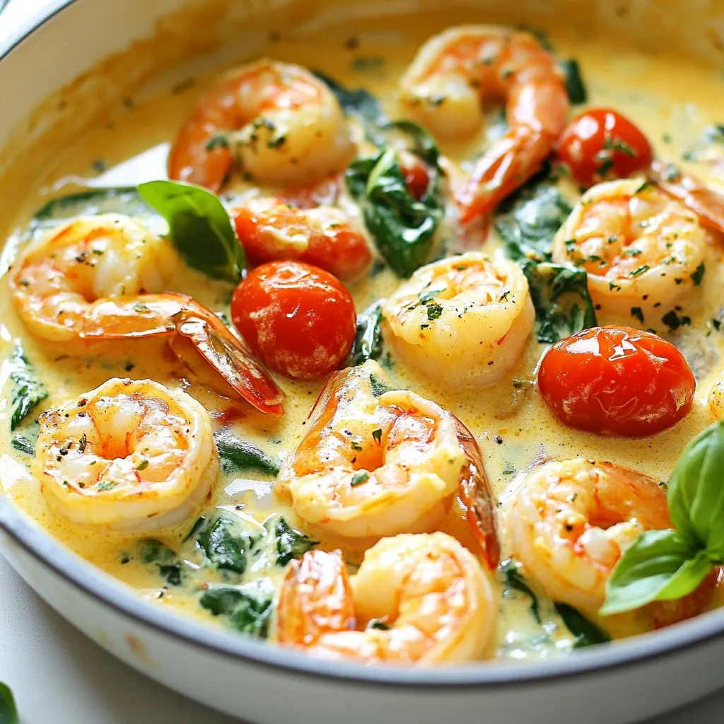 Creamy Tuscan Shrimp Skillet Flavorful Dinner Dish