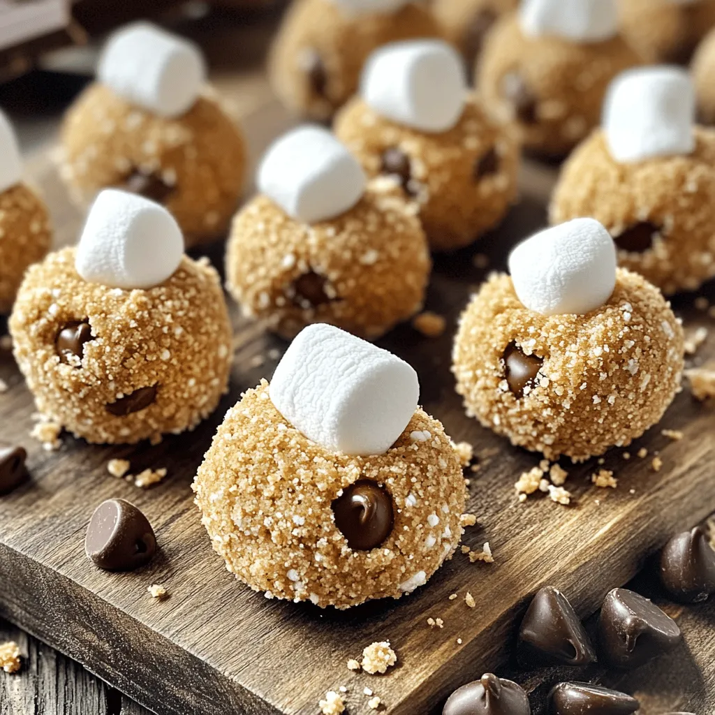 No Bake S’mores Cookie Dough Bites Easy and Fun Treat