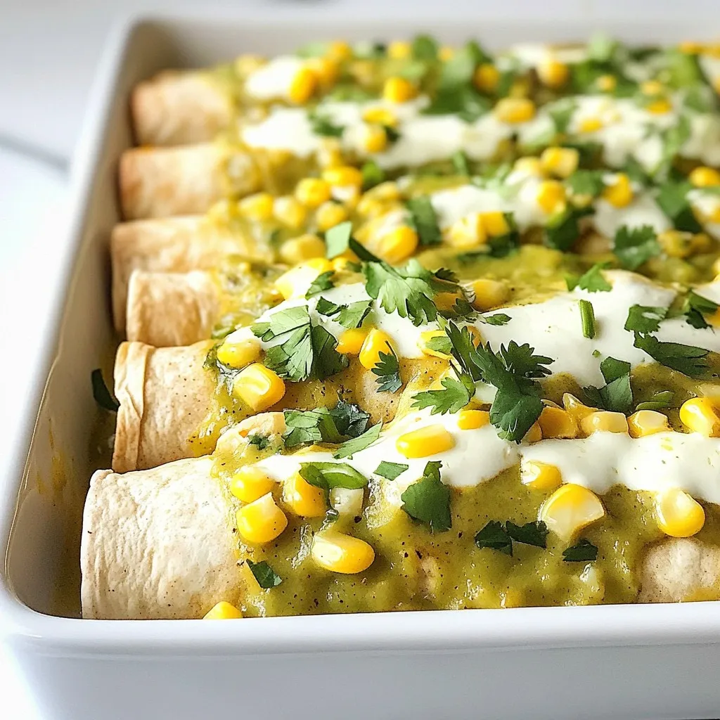 High-Protein White Chicken Enchiladas Simple Recipe