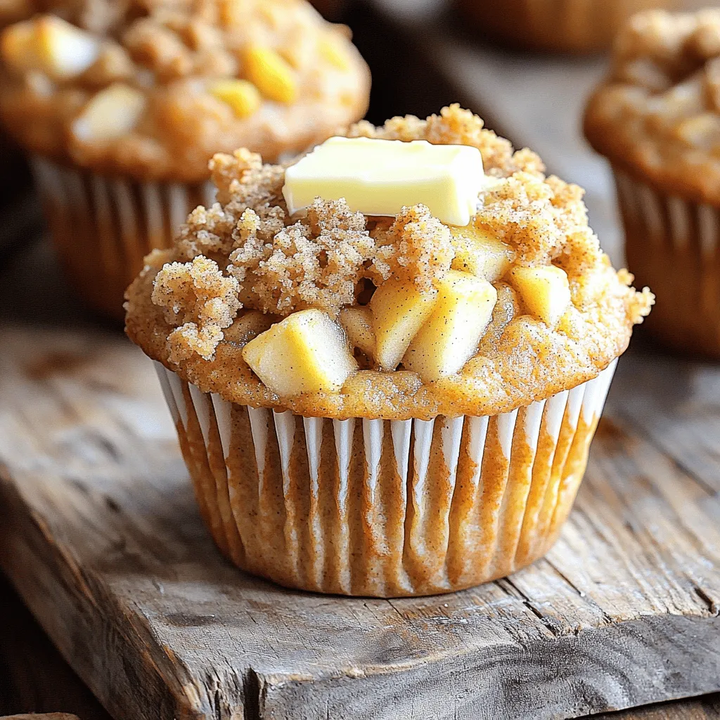 Apple Muffins with Crumb Topping Tasty and Easy Recipe