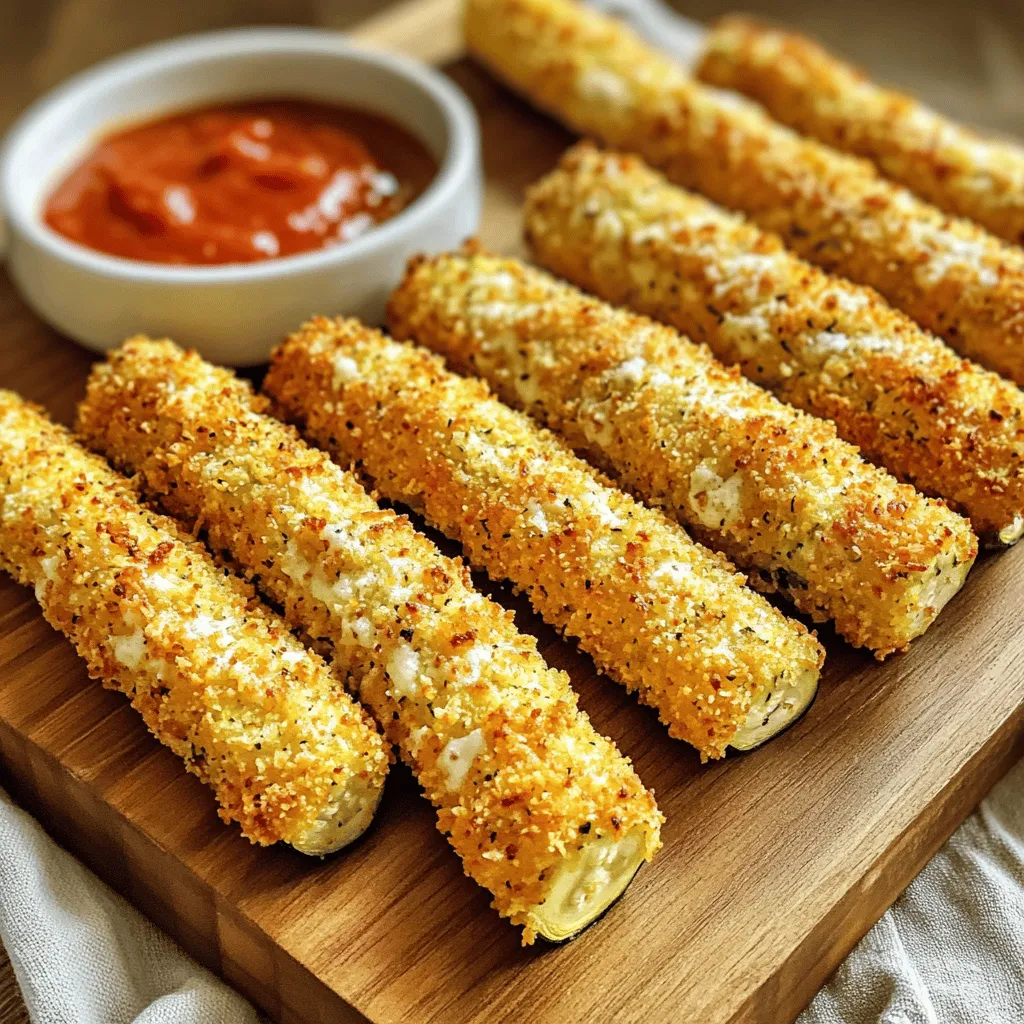 Savory Air Fryer Parmesan Zucchini Sticks Recipe