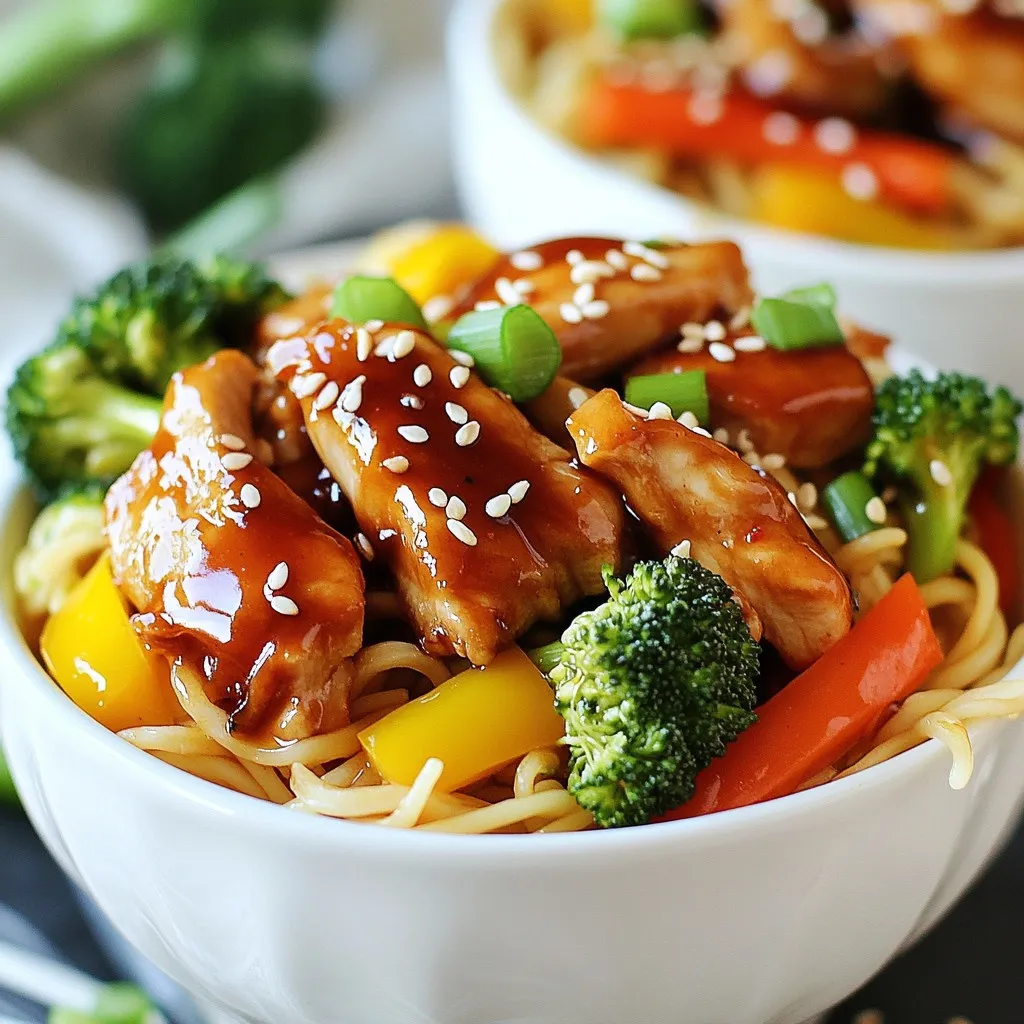Chicken Teriyaki Noodles Tasty and Quick Meal