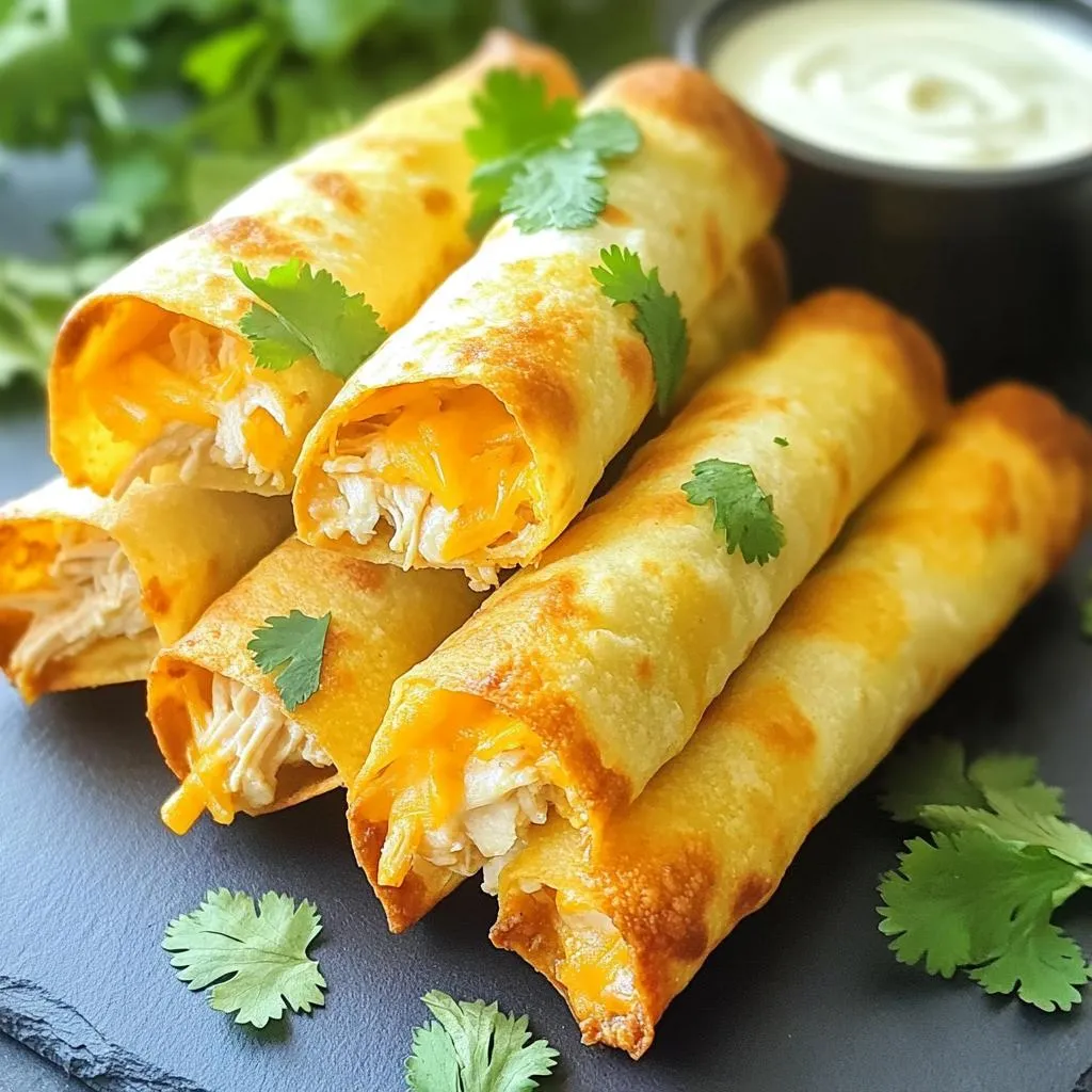 Air Fryer Buffalo Chicken Taquitos Easy and Tasty Meal