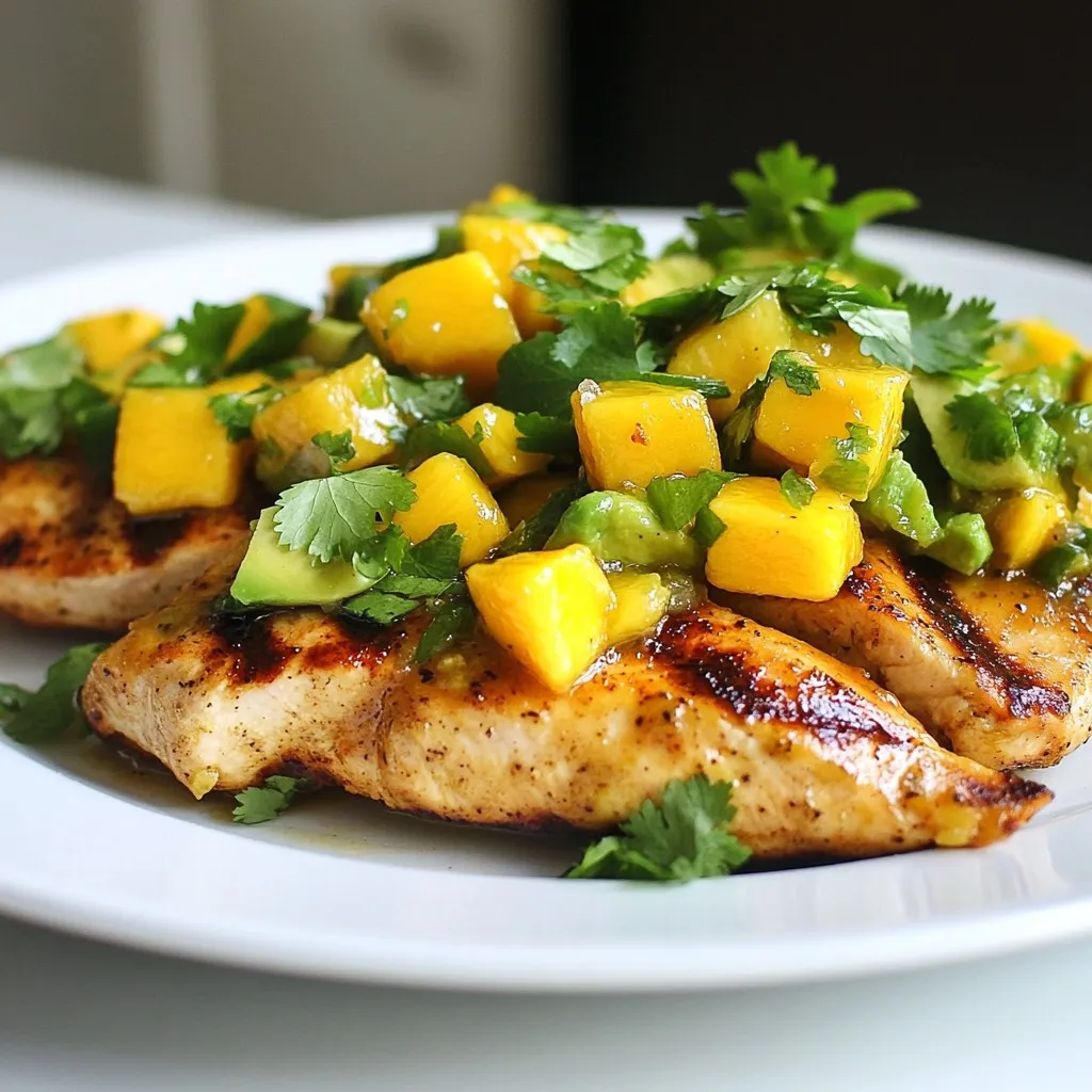 Mango Avocado Salsa Chicken Fresh and Tasty Dish