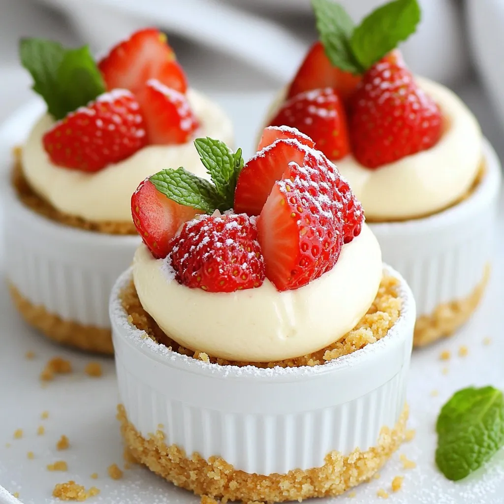 No-Bake Strawberry Cheesecake Cups Simple Delight