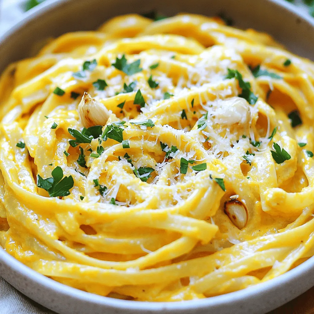 Creamy Roasted Garlic Butternut Squash Pasta Delight