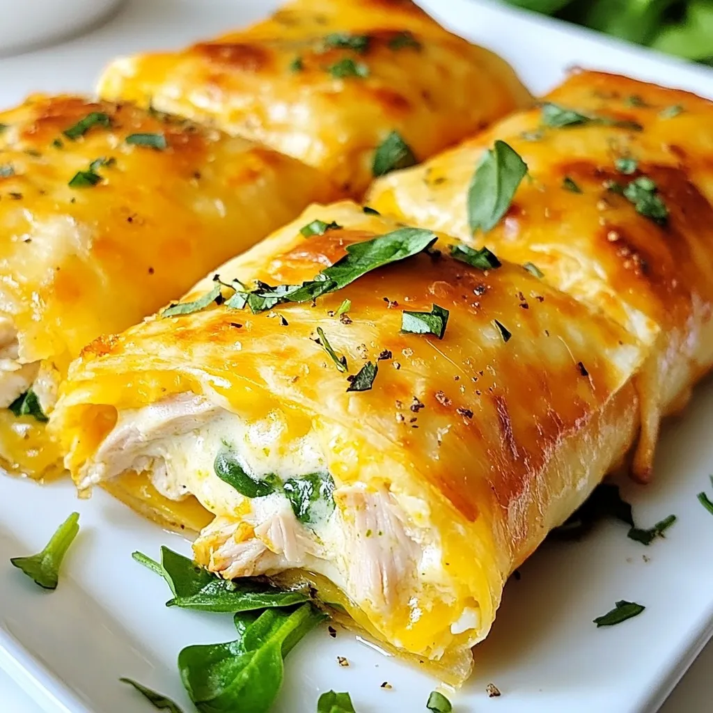Cheesy Garlic Chicken Wraps Tasty and Easy Recipe