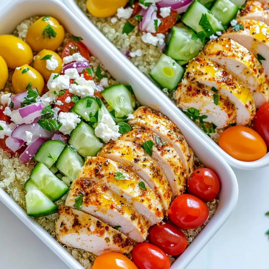 Greek Chicken Meal Prep Bowls Simple and Tasty Recipe