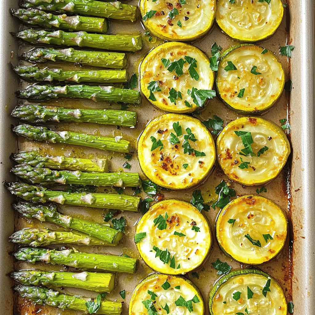 Flavorful Asparagus with Zucchini Simple Roasted Dish