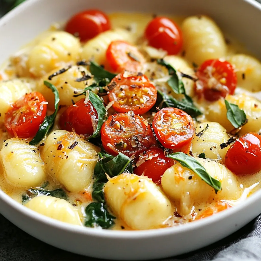 One-Pot Creamy Tuscan Gnocchi Easy and Quick Meal