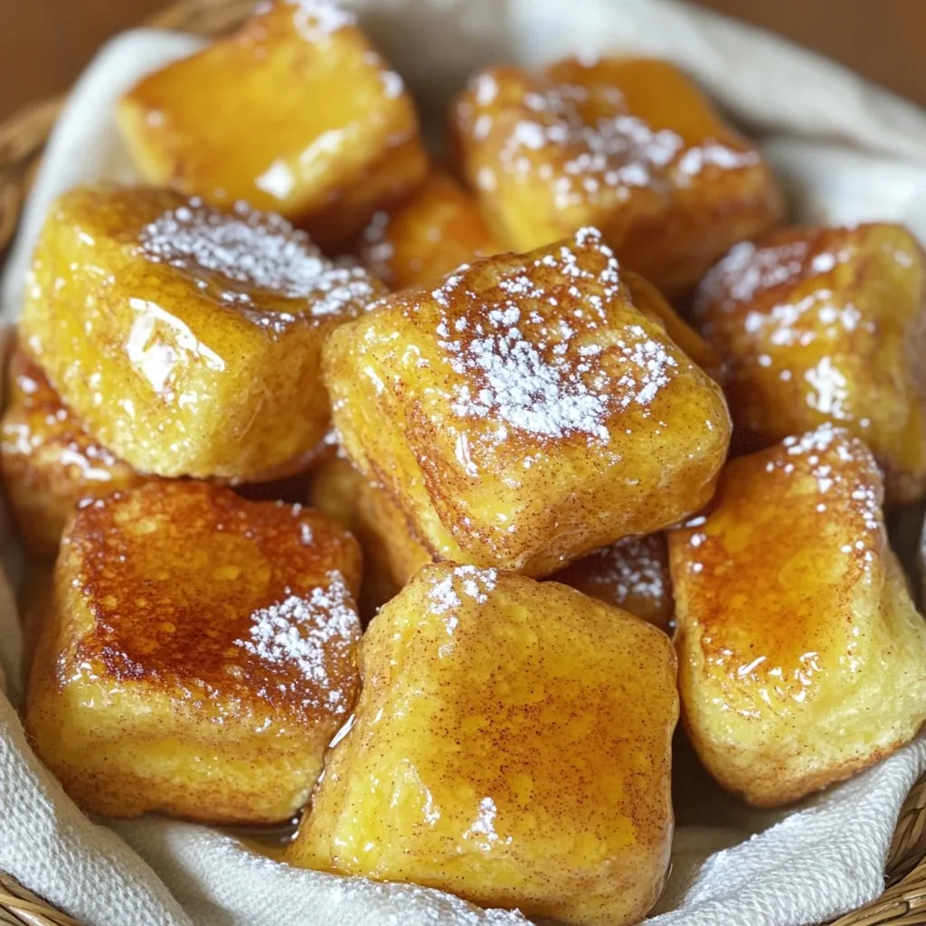 Cinnamon Roll French Toast Bites Tempting Breakfast Treat