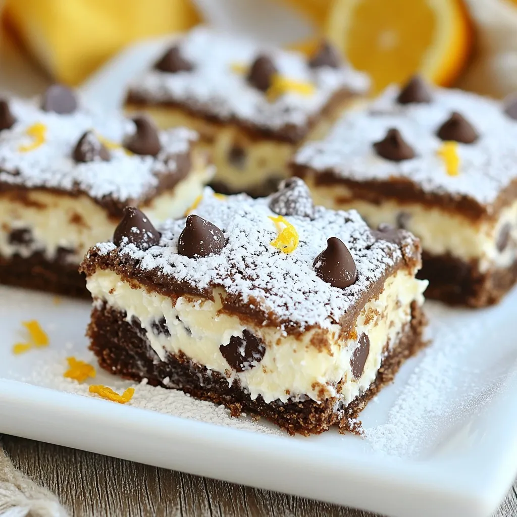 Cannoli Cookie Squares Delicious Dessert Delight