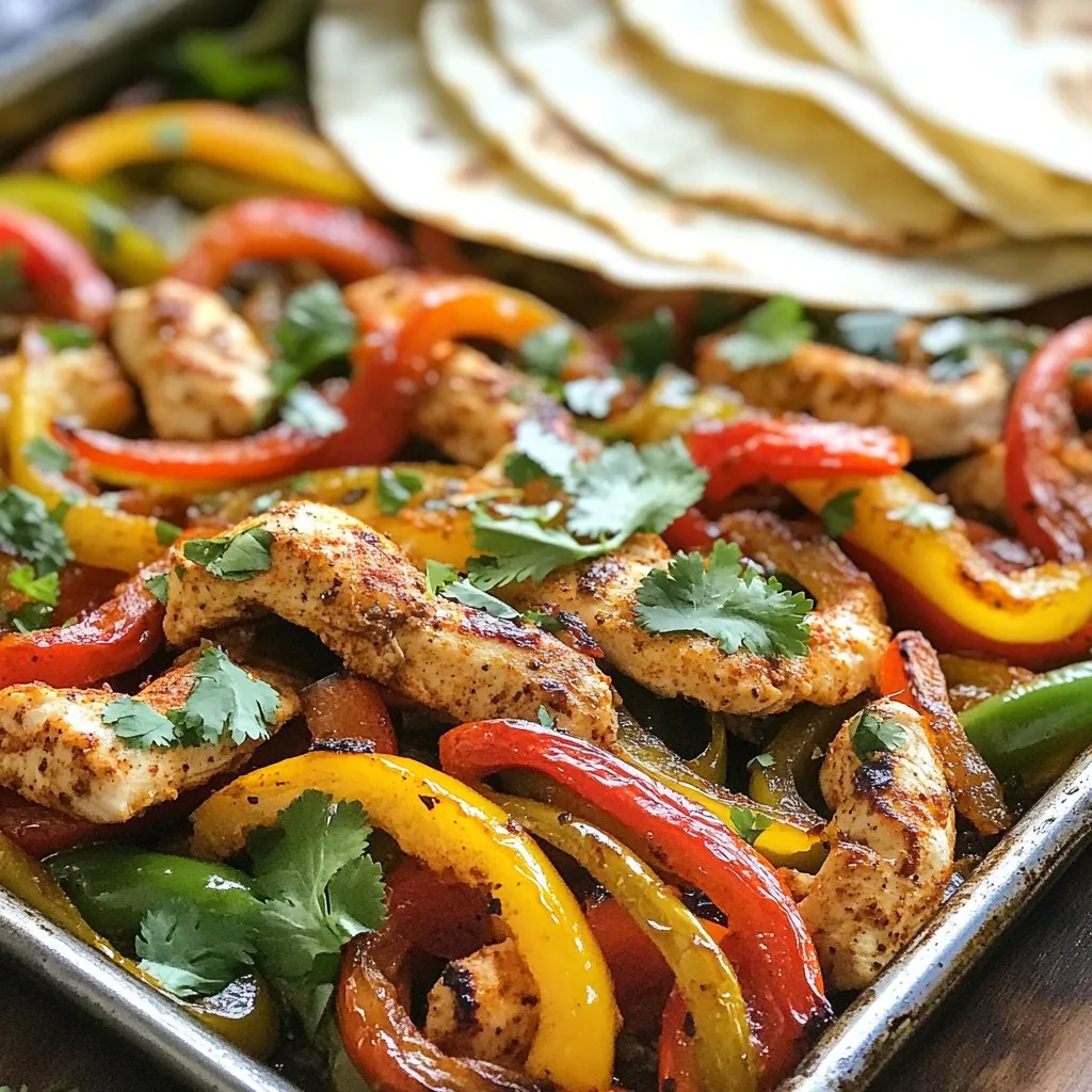 Minute Sheet Pan Chicken Fajitas Simple and Quick