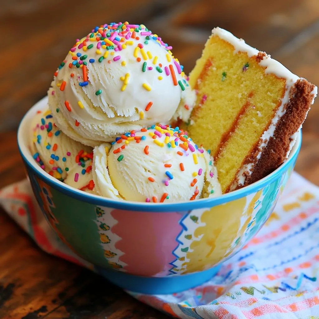 No-Churn Birthday Cake Ice Cream Easy and Fun Treat