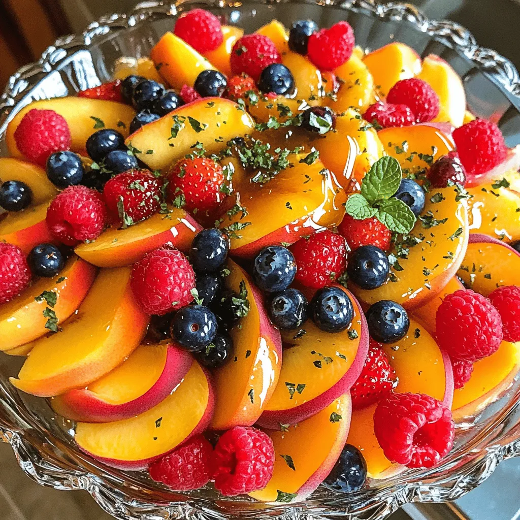 Peach Berry Fruit Salad Fresh and Flavorful Delight
