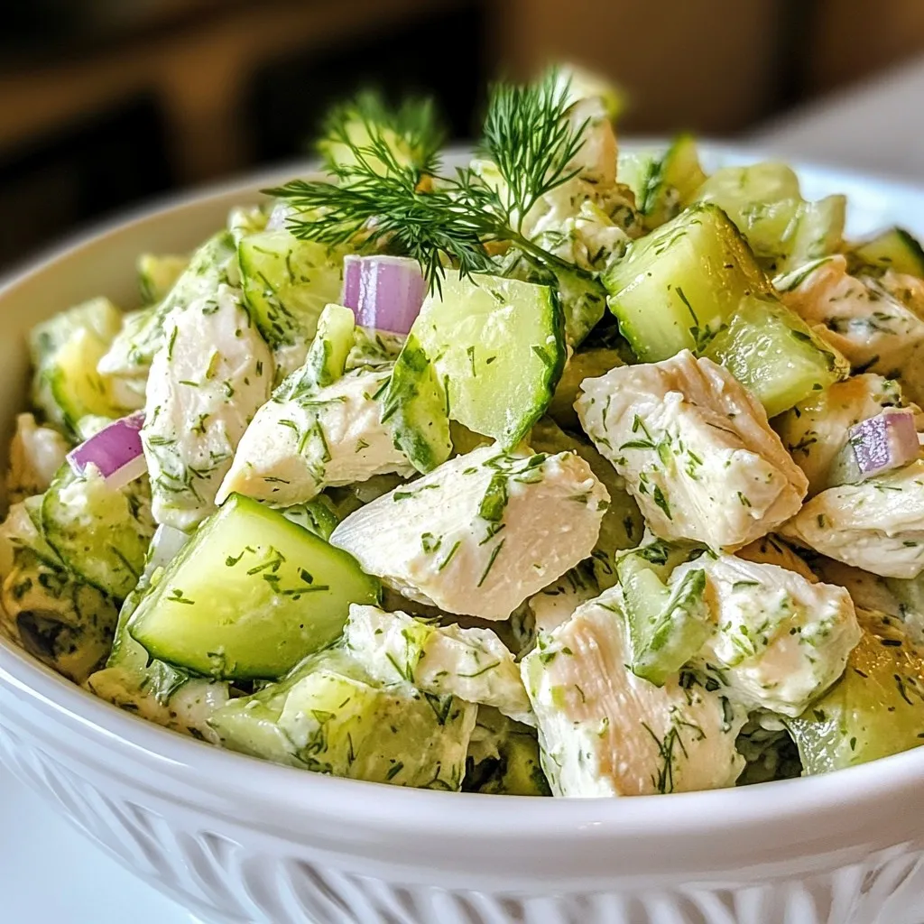 Dill Pickle Chicken Salad Easy and Tasty Recipe