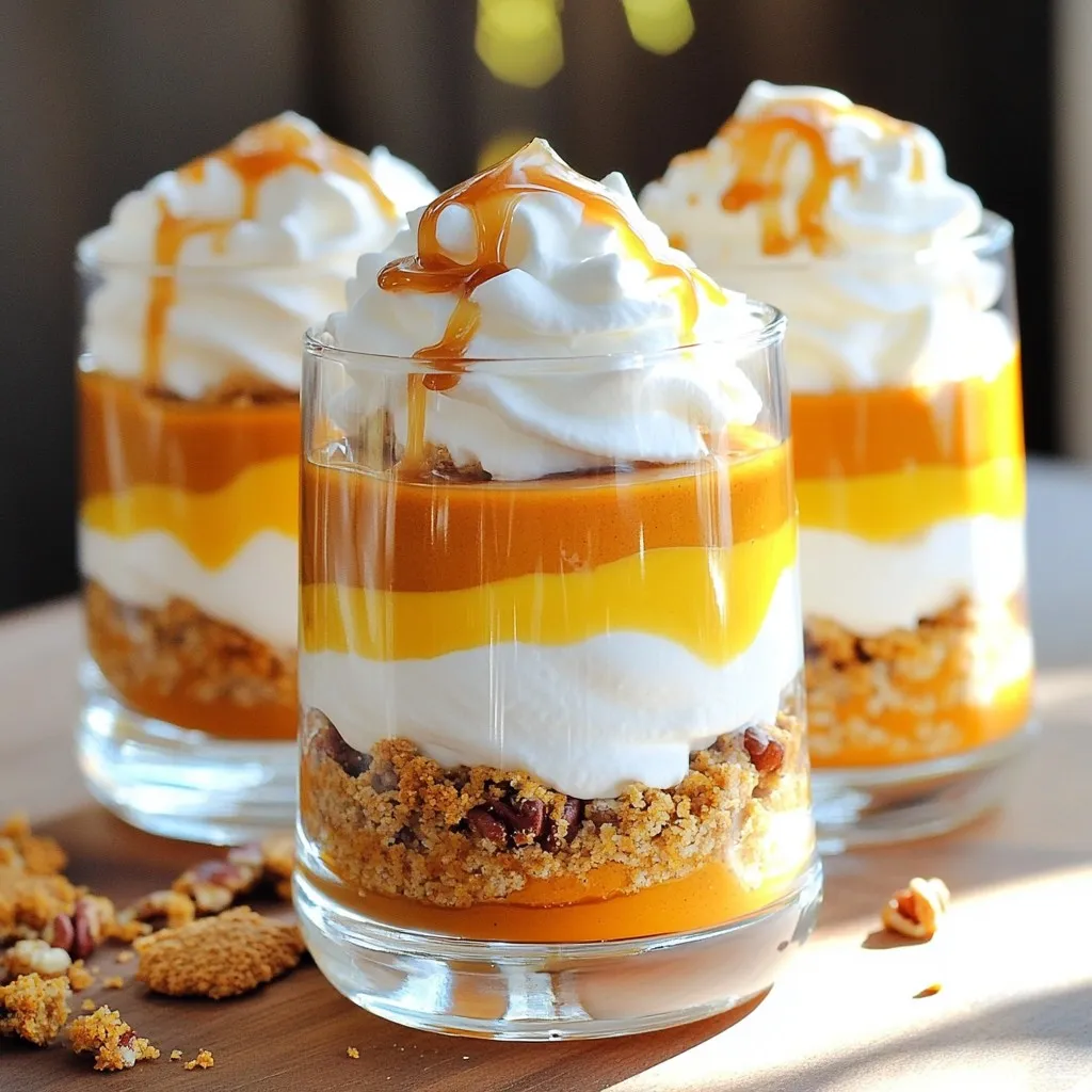 Caramel Pumpkin Pie Parfaits Delightful Fall Treat