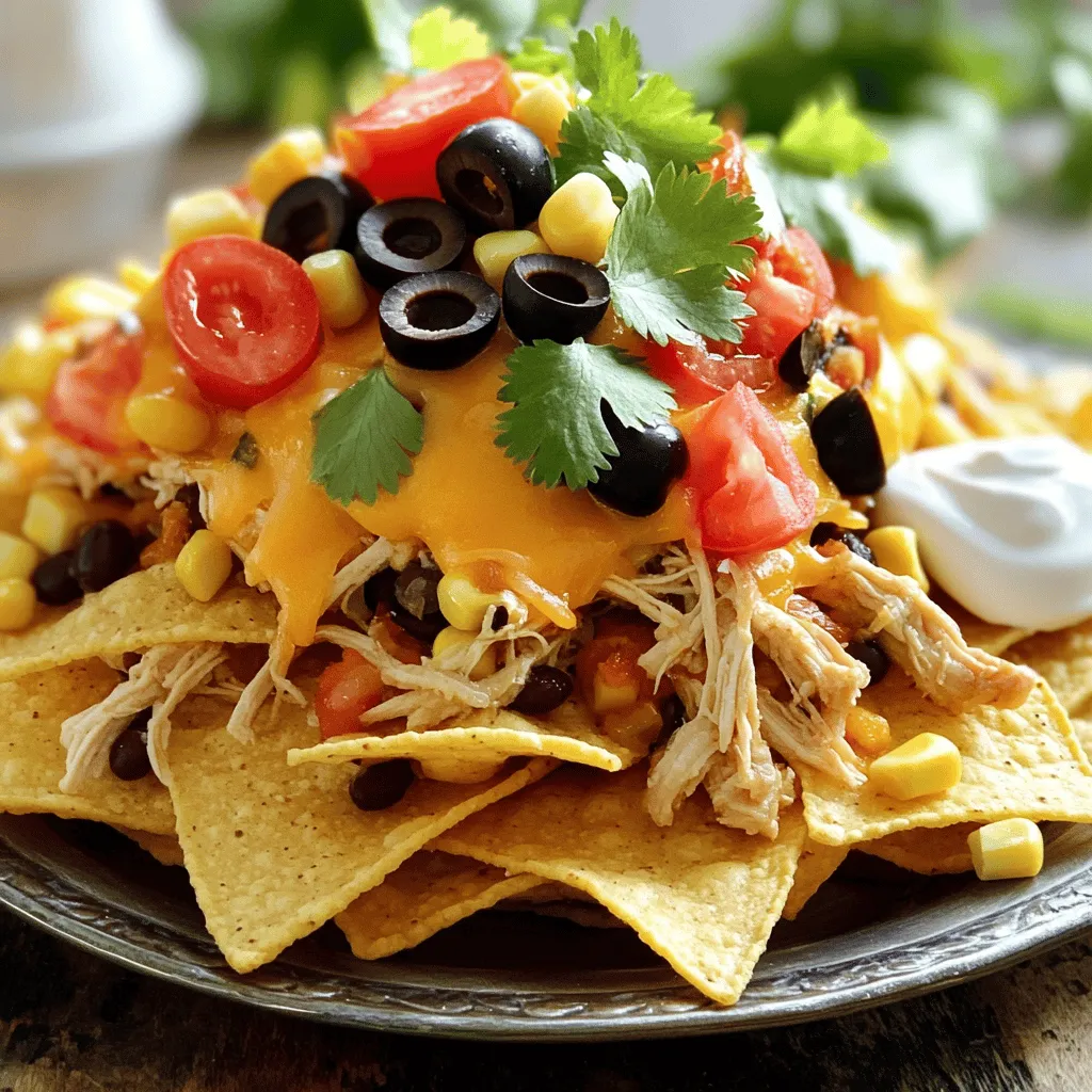 Crockpot Taco Chicken Nachos Flavorful and Fun Dish