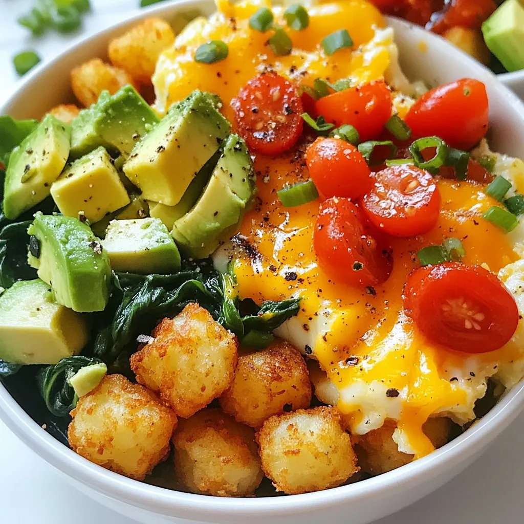 Tater Tot Breakfast Bowl Flavorful and Easy Recipe