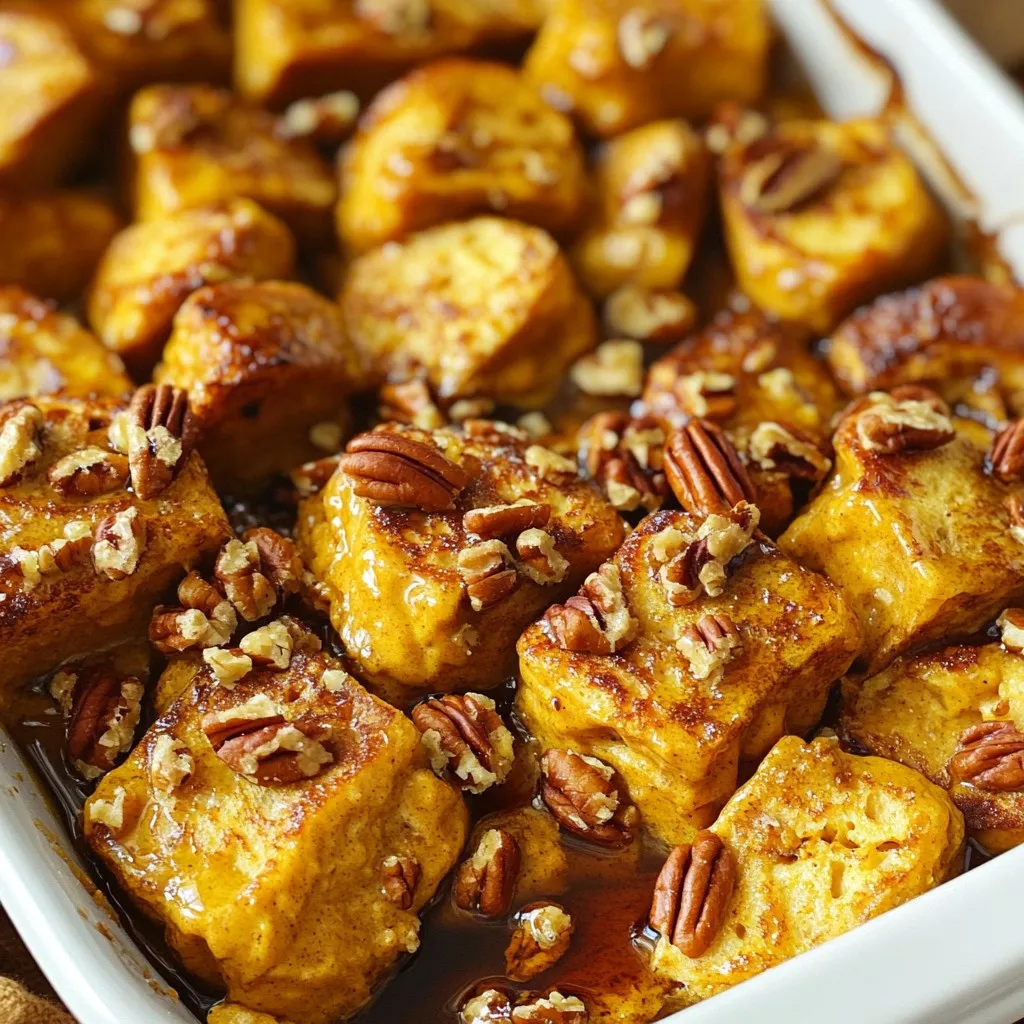 Pumpkin Cream Cheese French Toast Bake Delightful Recipe