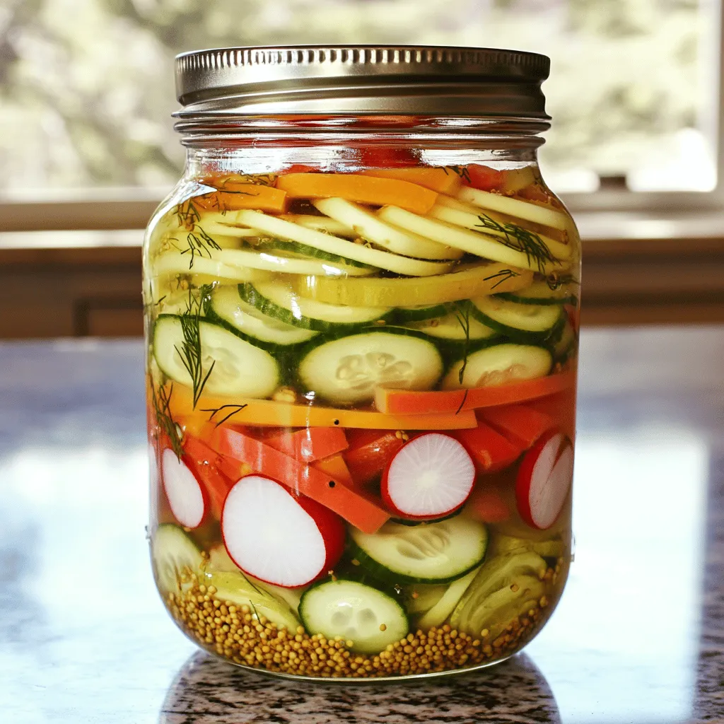 Easy Refrigerator Pickled Vegetables Crunchy and Fresh