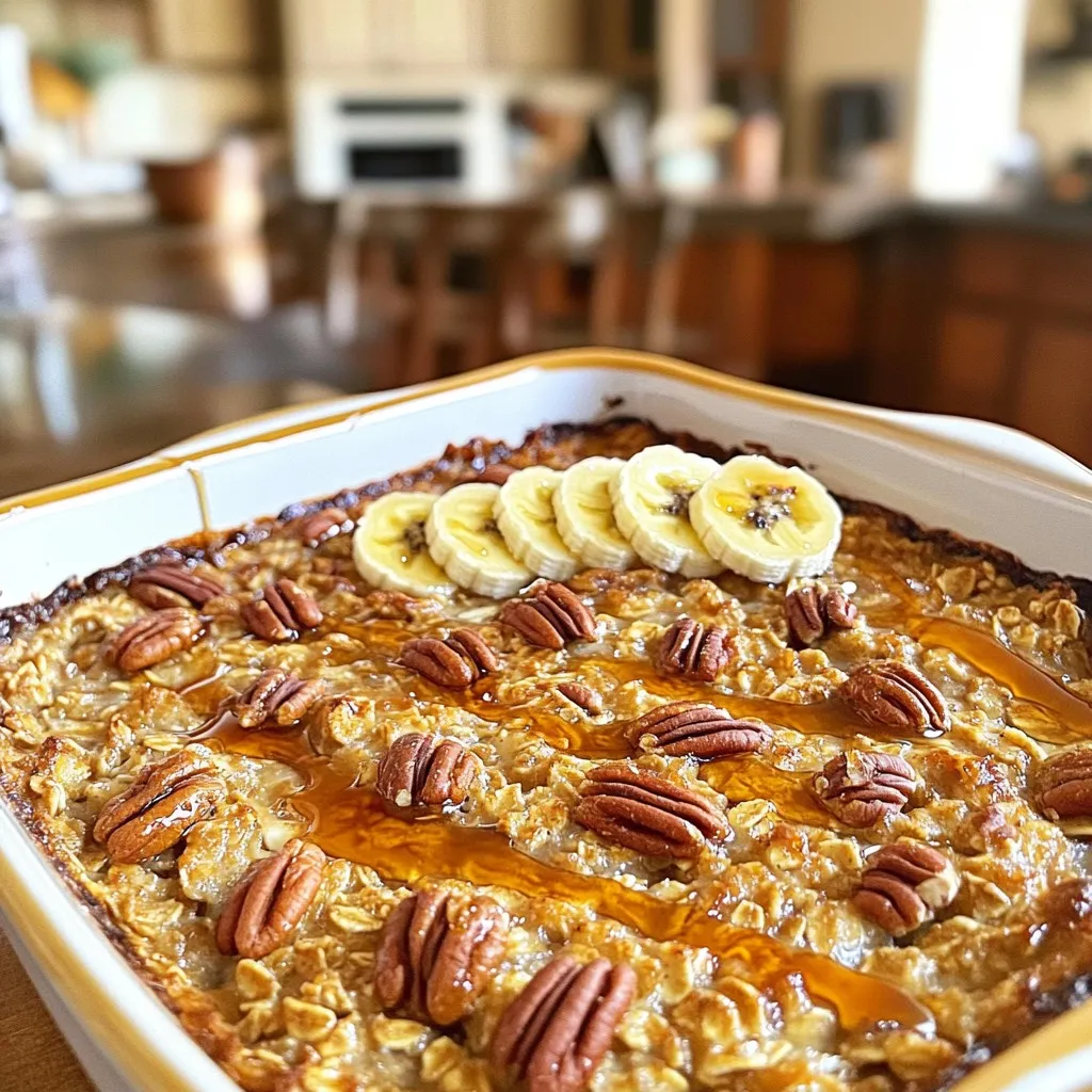 Warm Maple Pecan Baked Oatmeal Comforting and Easy Dish